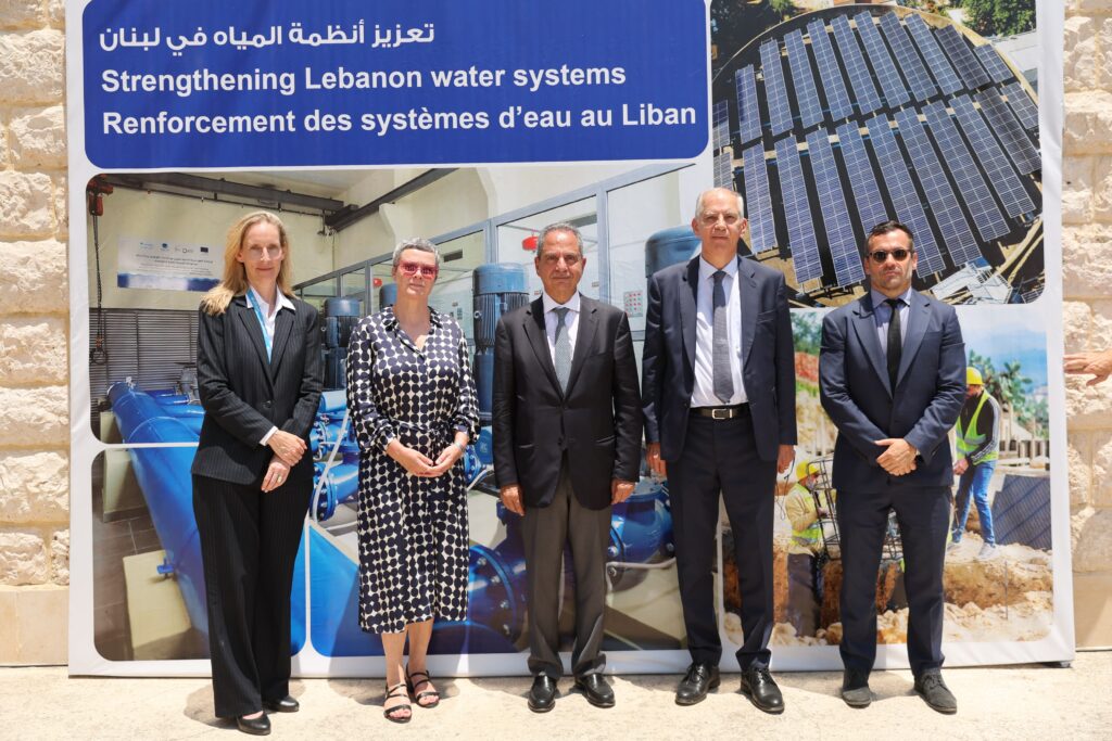 تدشين محطة مياه شكّا وحقل دار بعشتار للطاقة الشمسية