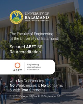 كليّة الهندسة في جامعة البلمند تحصد تميّزًا عالميًا جديدًا في اعتماد ABET