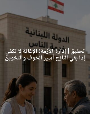 تحقيق لـ LNA | إدارة الأزمة: الإغاثة لا تكفي إذا بقي النازح أسير الخوف والتخوين