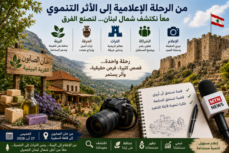 من الرحلة الإعلامية إلى الأثر التنموي كيف نجعل من جولتنا في شمال لبنان بدايةً لا نهاية؟